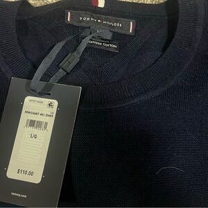 Tommy Hilfiger Men's Dark Blue Crewneck Sweater